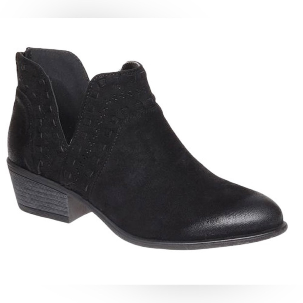Black Side Slit Booties